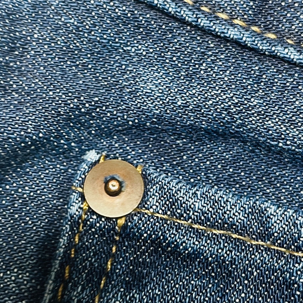 Bonobos Jeans Mens 40x32 Straight Leg USA Made Selvedge Dark Wash Denim - Picture 5 of 16